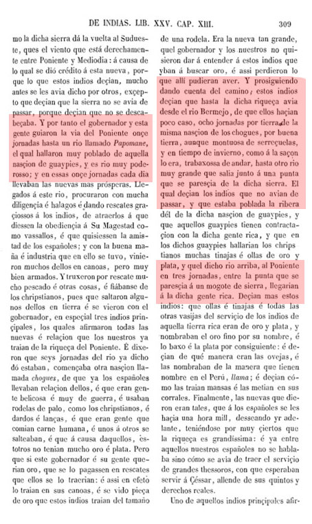 Texto Fernández de Oviedo, Jorge de Espira