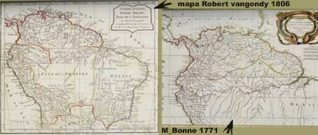 Dos mapas diferentes del lugar de las amazonas