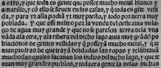 Fragmento de documento de Hernando de Ribera