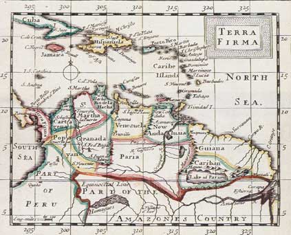 Mapa llamado de seler 1685