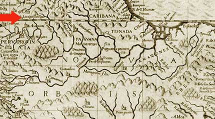 Fragmento de mapa de Theodore de Buy.