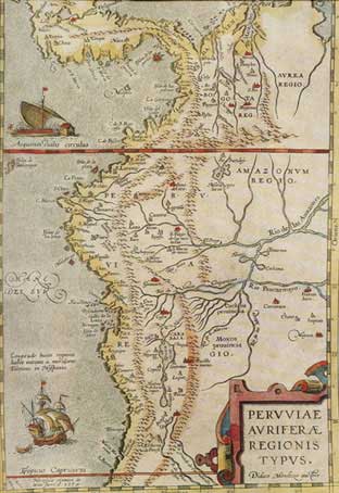 Mapa Didaco Mendizo 1574 
