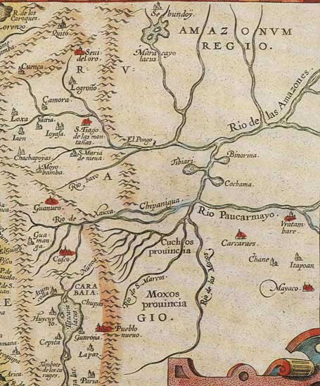 Fragmento del mapa de Mendizo