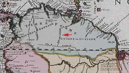 Fragmento del mapa de Henri Chatelain1719