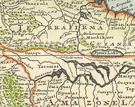 Mapa Herman Moll 1732
