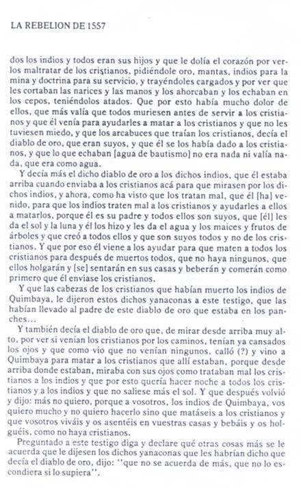 rebelión Quimbaya 1557