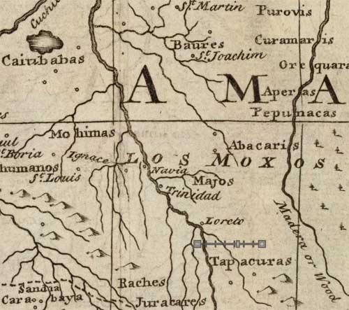 Mapa Emanuel Bowen 1741
